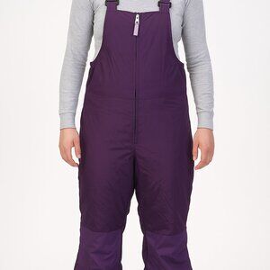 Lands End Girls 10 Purple Insulated Winter Snow Bib Overall Pants